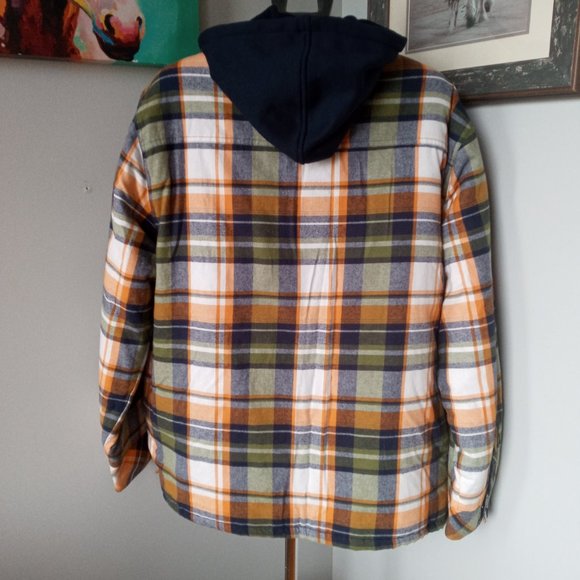 Ripzone Men's Lance Hooded Flannel full zip thick Shirt/shacket Size XXL - Picture 2 of 7